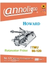 Howard Rotovator Fräse Typ TMU 80-120 Bild- Ersatzteilliste & Explosionszeichnungen  - 120 - annoligno 171